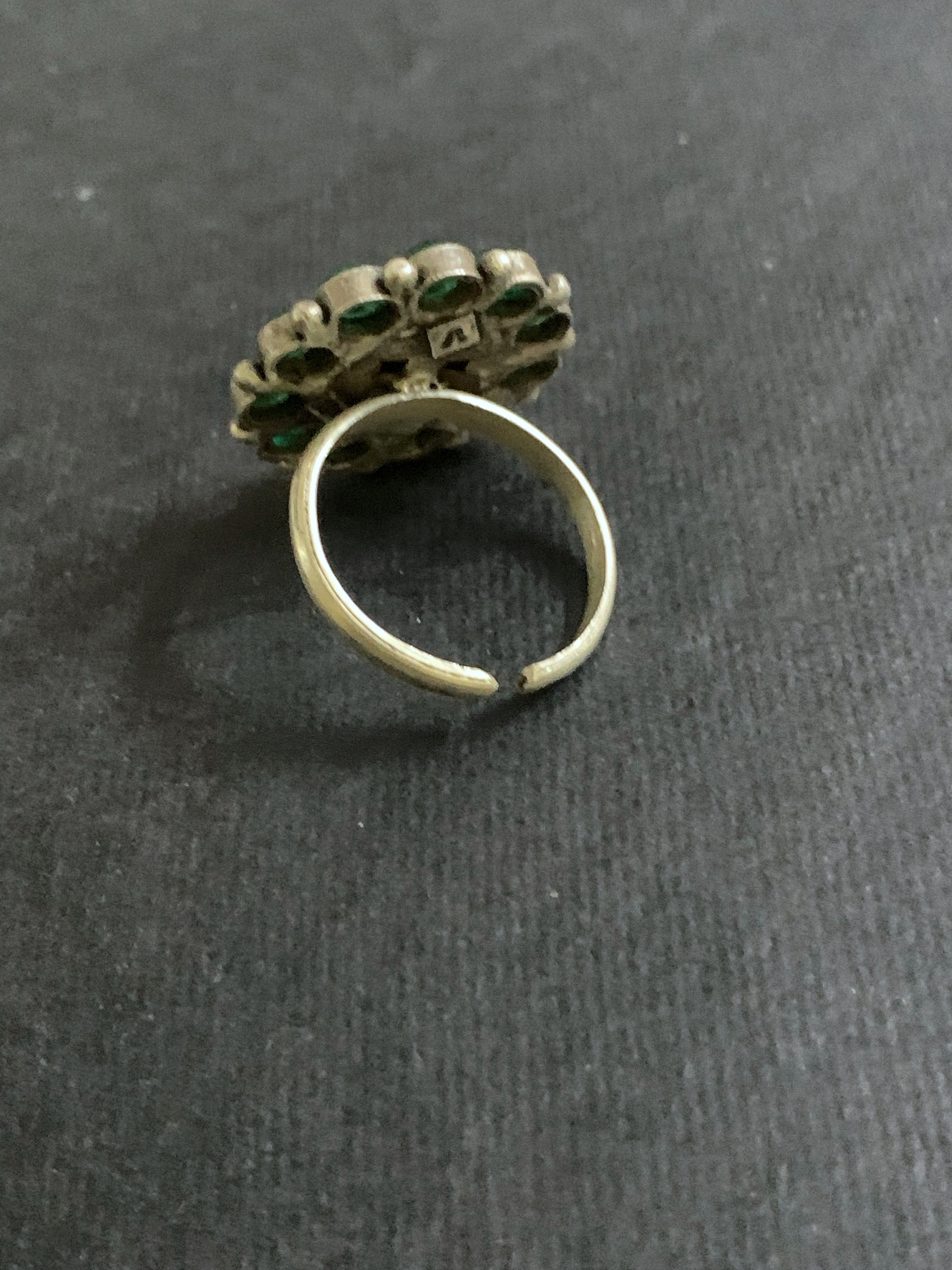 Silver Spinel Finger Ring