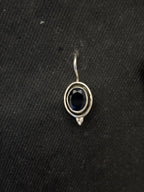 Silver Ink Blue Agate