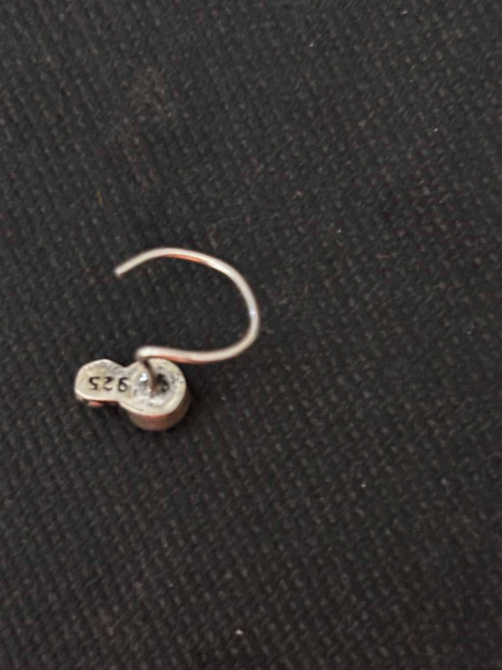 Dot With Flower Silver Nosepins