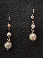 Silver Ball Danglers