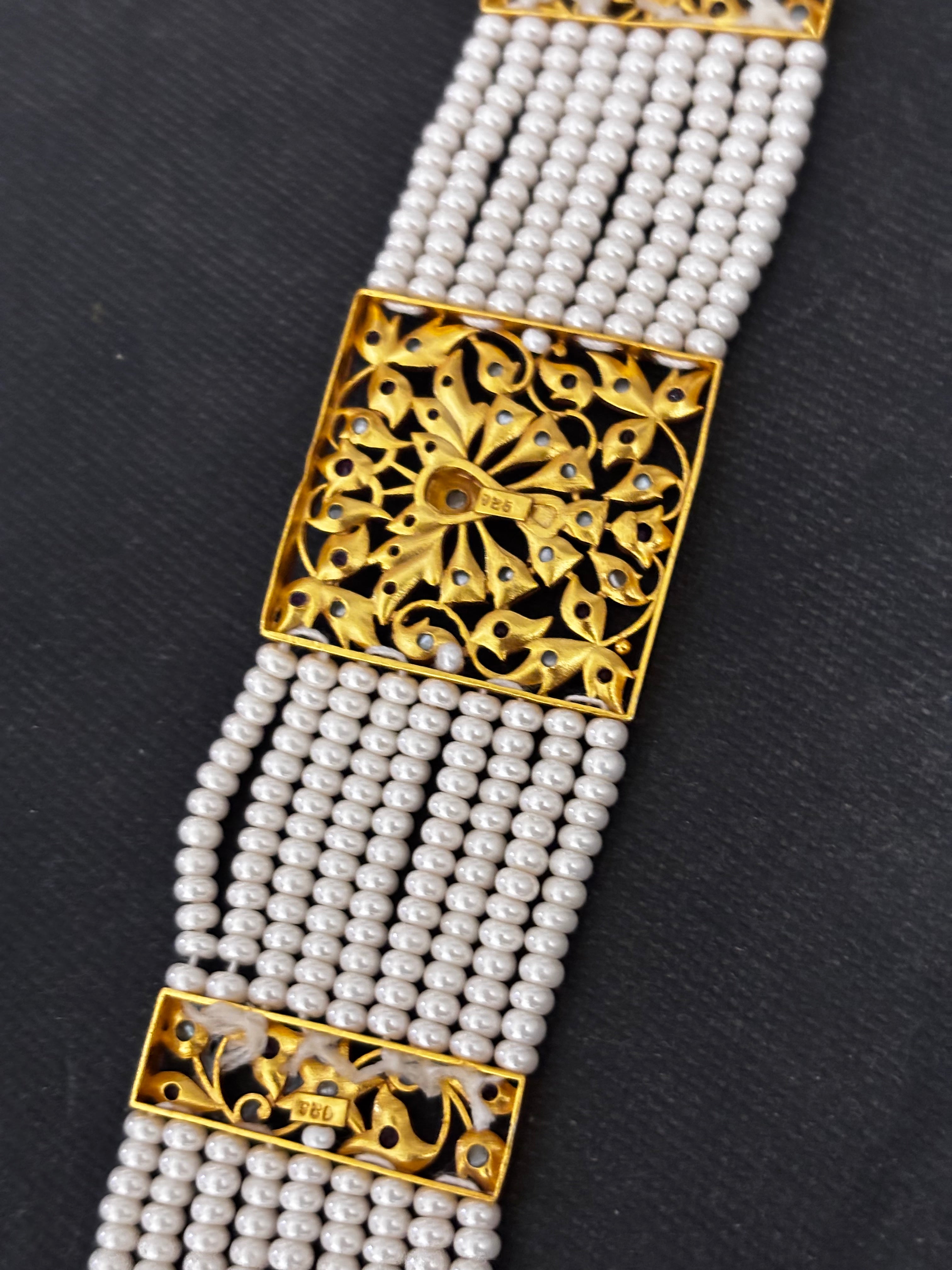 Goldplated Silver Cutwork Bracelet