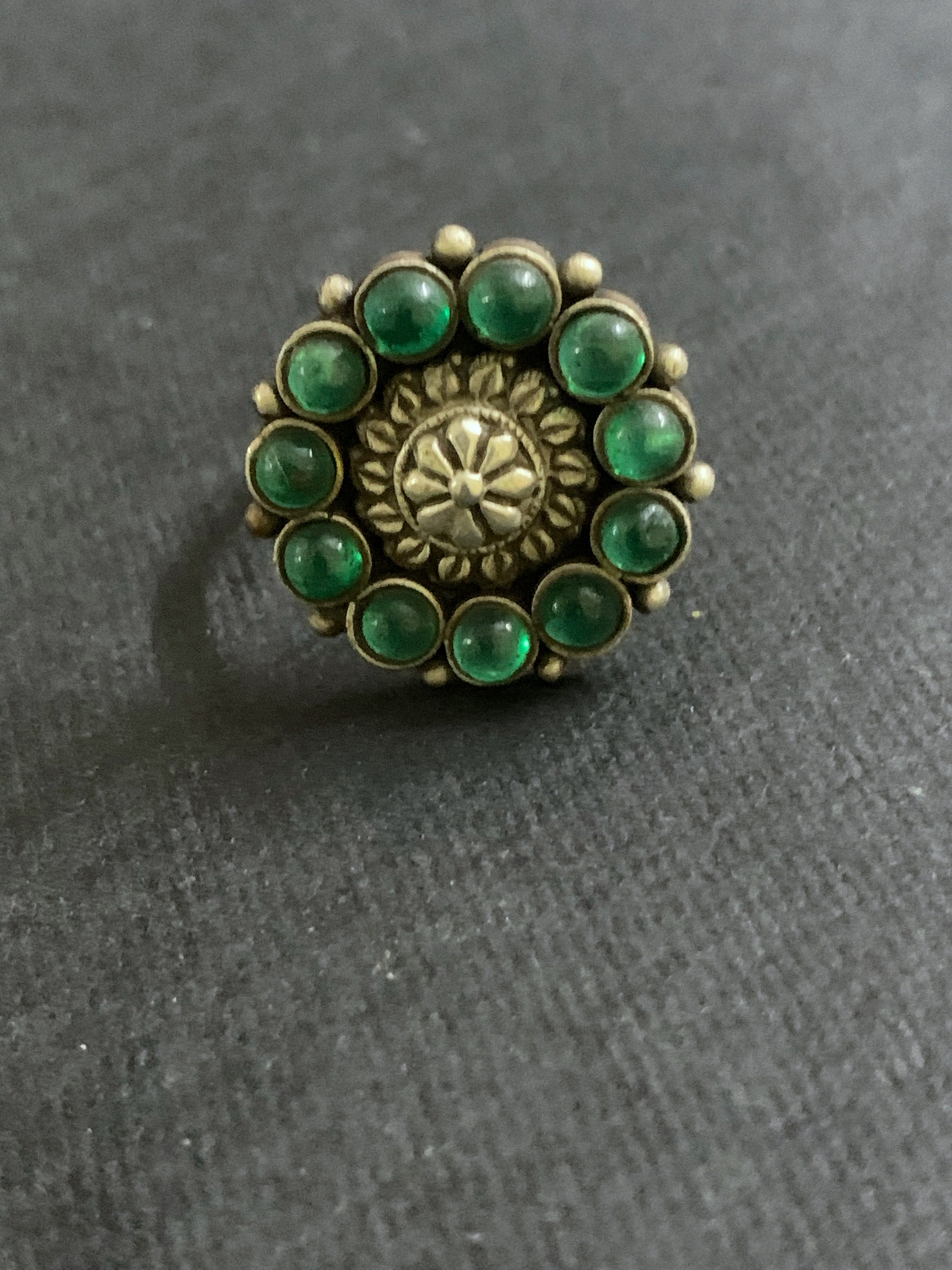 Silver Spinel Finger Ring
