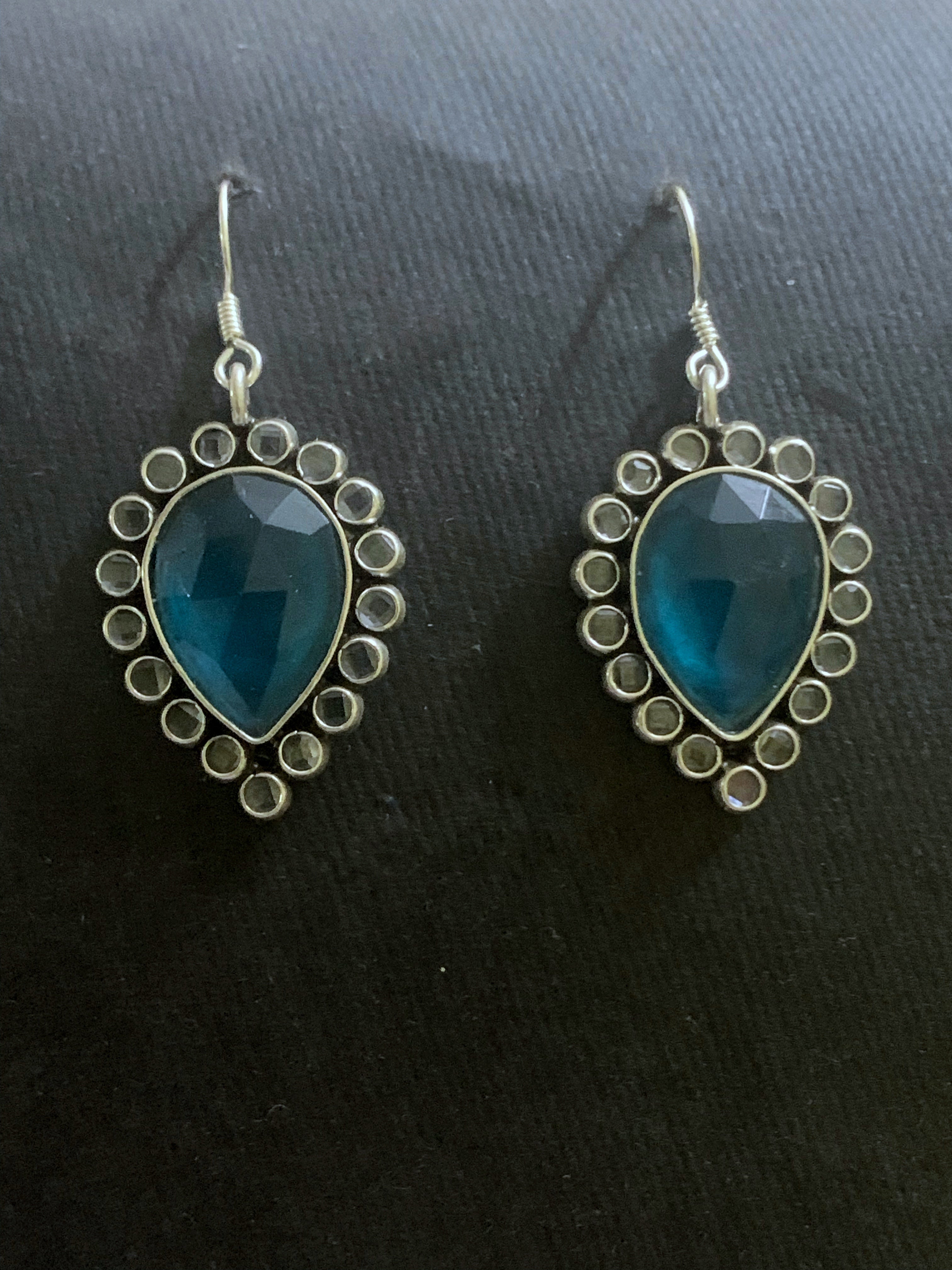 Fluorite With Crystal Earrings