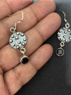 Lightweight Silver Rawa work Earrings
