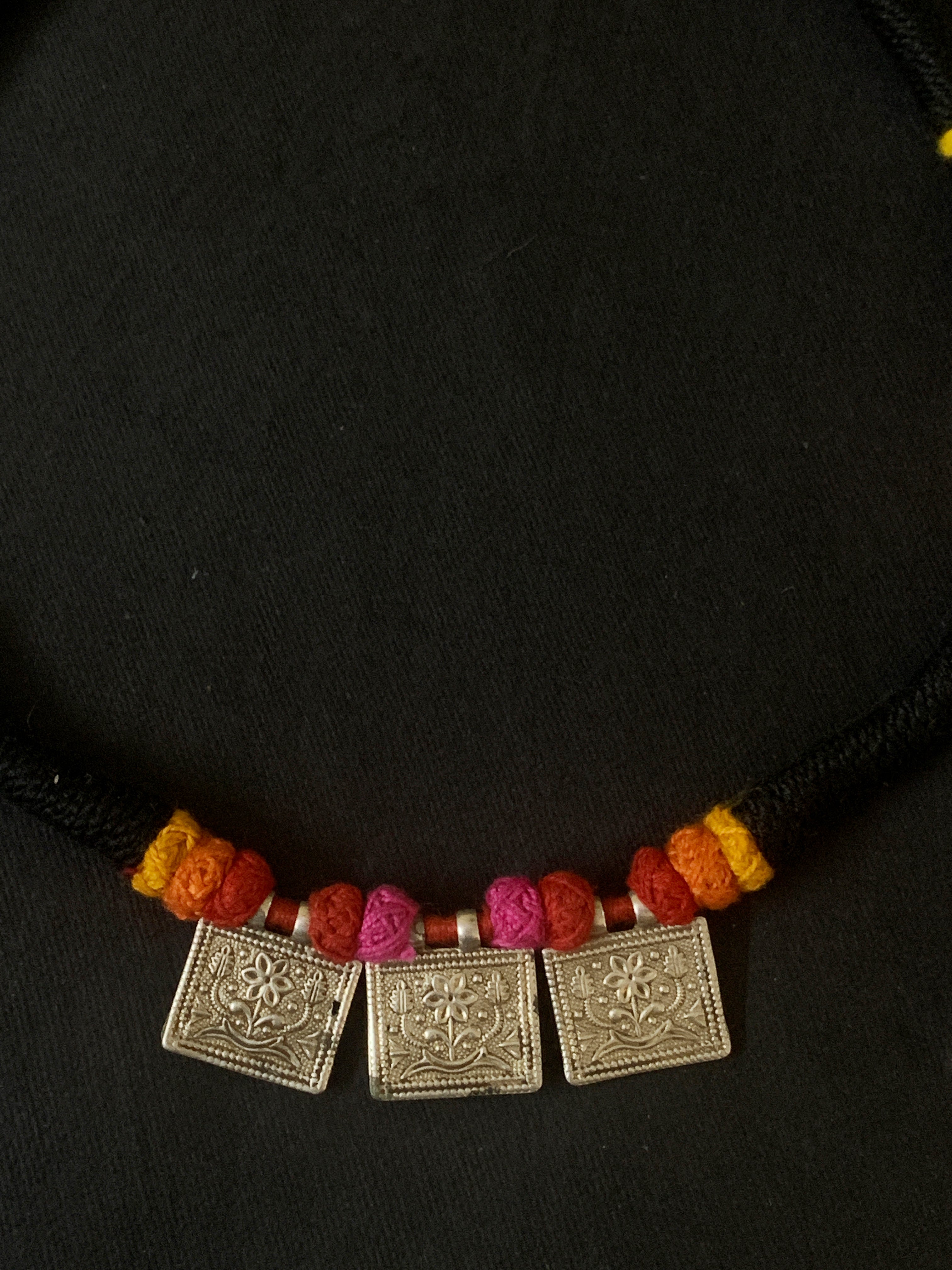 Silver Pendant Multicoloured